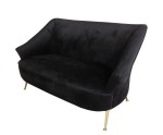 Sofa Marguesa Black Velvet