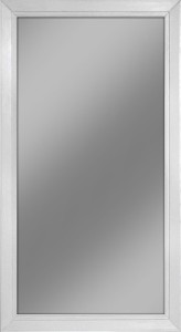 Lustro dębowe do przedpokoju, białe przecierane 70x170