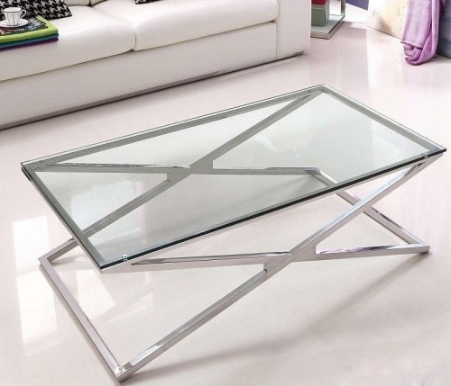 Szklany stolik kawowy 130x70x40