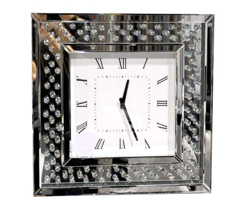 Zegar lustrzany glamour 50x50